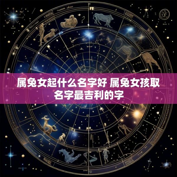 属兔女起什么名字好 属兔女孩取名字最吉利的字