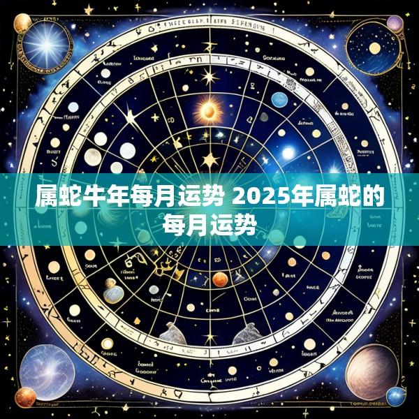 属蛇牛年每月运势 2025年属蛇的每月运势