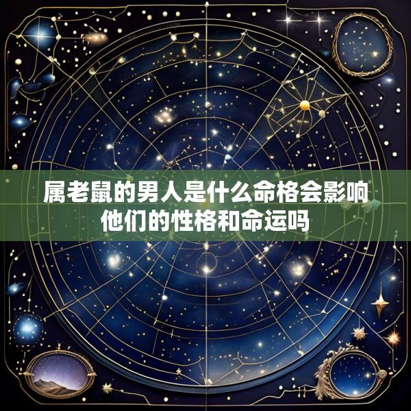 属老鼠的男人是什么命格会影响他们的性格和命运吗