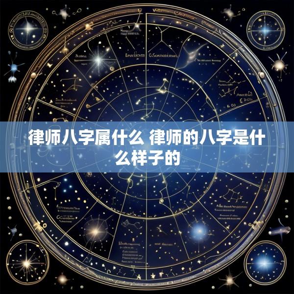 律师八字属什么 律师的八字是什么样子的