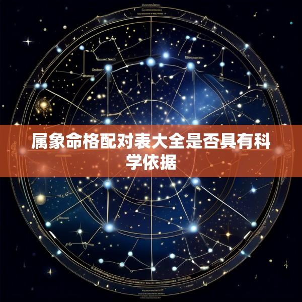 属象命格配对表大全是否具有科学依据