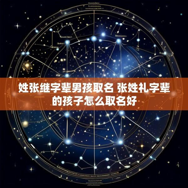 姓张继字辈男孩取名 张姓礼字辈的孩子怎么取名好