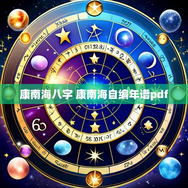 康南海八字 康南海自编年谱pdf