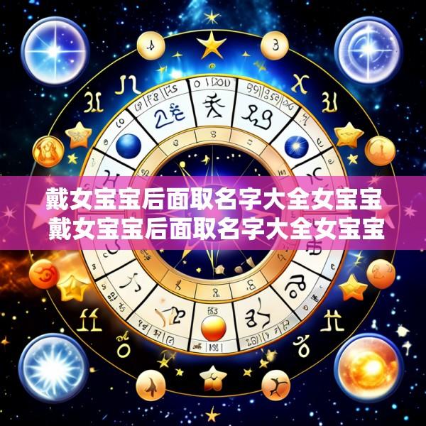 戴女宝宝后面取名字大全女宝宝 戴女宝宝后面取名字大全女宝宝好吗