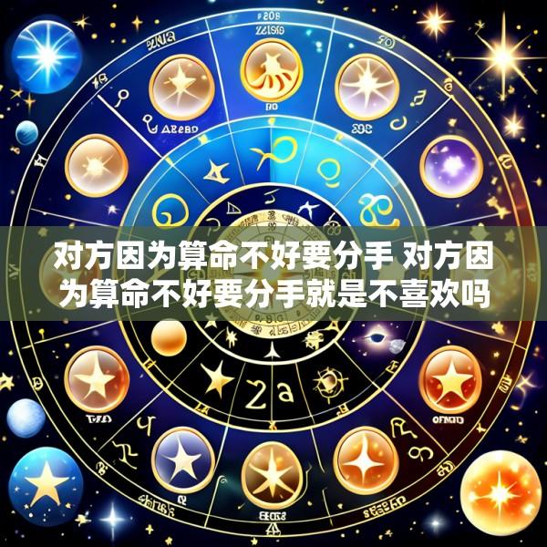 对方因为算命不好要分手 对方因为算命不好要分手就是不喜欢吗