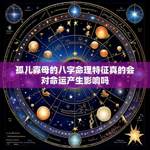 孤儿寡母的八字命理特征真的会对命运产生影响吗