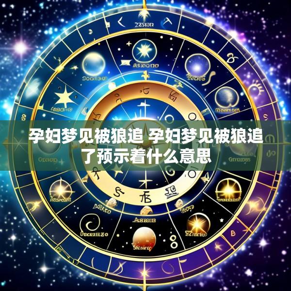 孕妇梦见被狼追 孕妇梦见被狼追了预示着什么意思