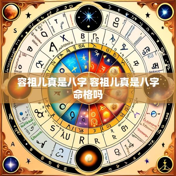 容祖儿真是八字 容祖儿真是八字命格吗