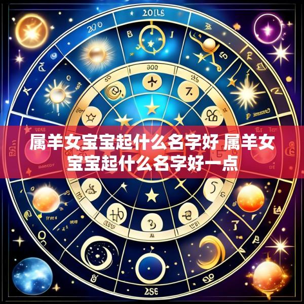 属羊女宝宝起什么名字好 属羊女宝宝起什么名字好一点