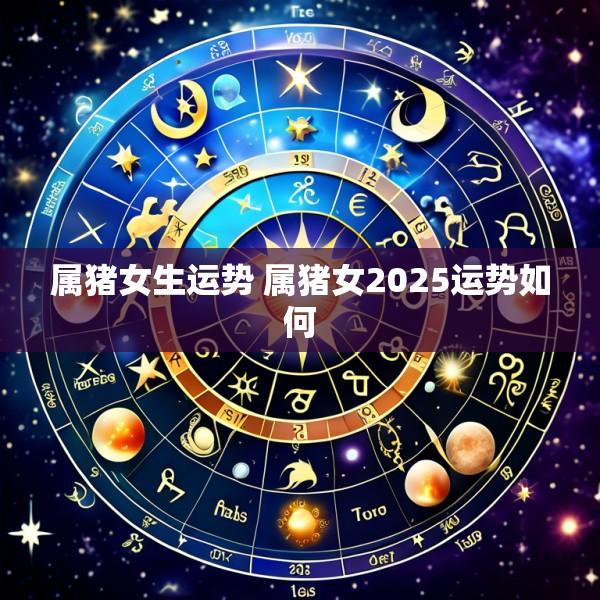 属猪女生运势 属猪女2025运势如何