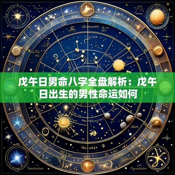戊午日男命八字全盘解析：戊午日出生的男性命运如何