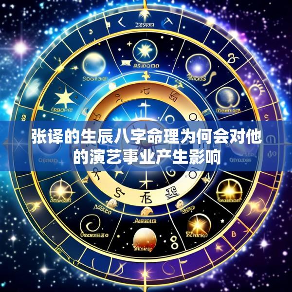 张译的生辰八字命理为何会对他的演艺事业产生影响