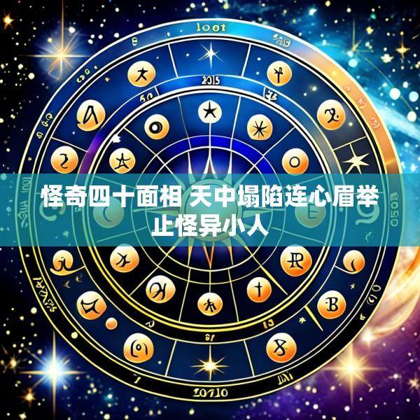 怪奇四十面相 天中塌陷连心眉举止怪异小人