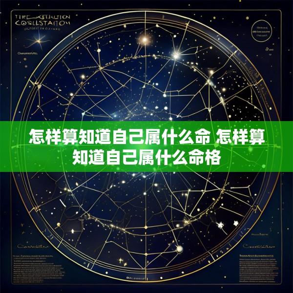怎样算知道自己属什么命 怎样算知道自己属什么命格