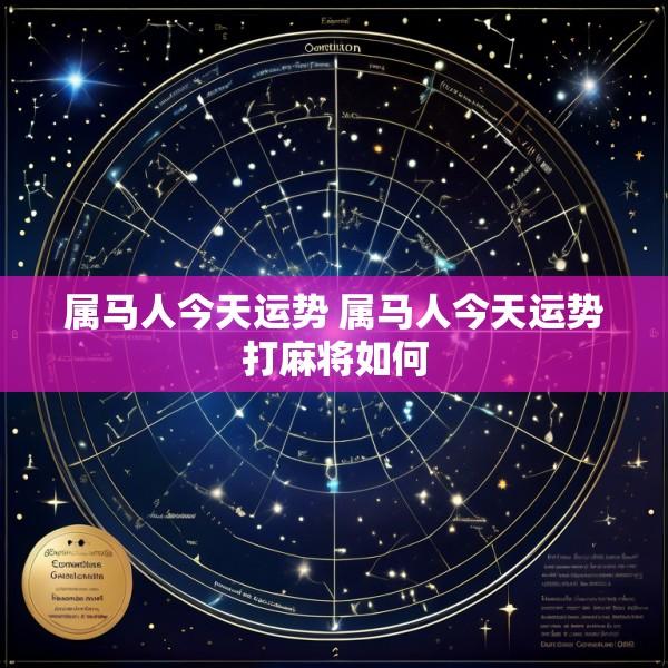 属马人今天运势 属马人今天运势打麻将如何