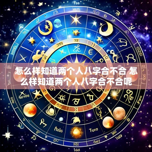 怎么样知道两个人八字合不合 怎么样知道两个人八字合不合呢
