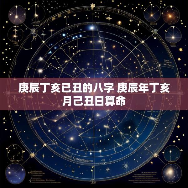 庚辰丁亥已丑的八字 庚辰年丁亥月己丑日算命
