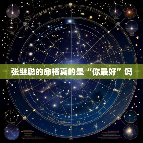 张继聪的命格真的是“你最好”吗