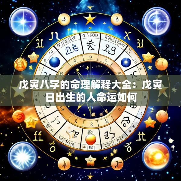 戊寅八字的命理解释大全：戊寅日出生的人命运如何