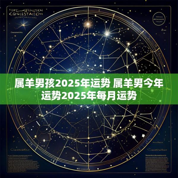 属羊男孩2025年运势 属羊男今年运势2025年每月运势
