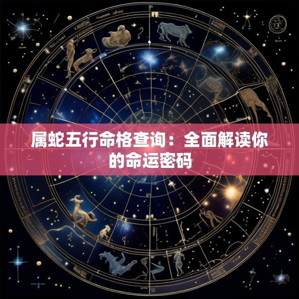 属蛇五行命格查询：全面解读你的命运密码