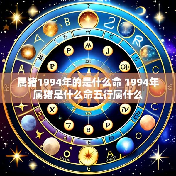 属猪1994年的是什么命 1994年属猪是什么命五行属什么