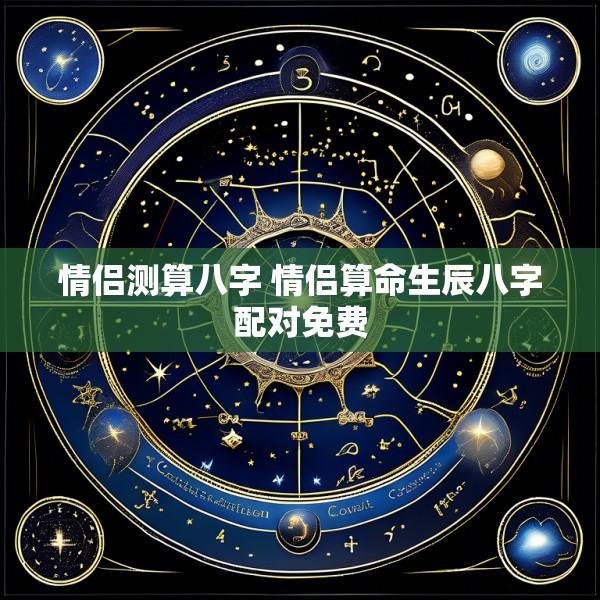 情侣测算八字 情侣算命生辰八字配对免费