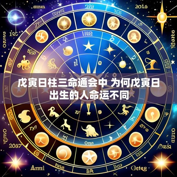 戊寅日柱三命通会中 为何戊寅日出生的人命运不同