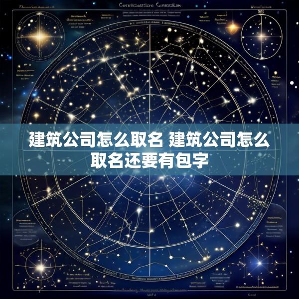 建筑公司怎么取名 建筑公司怎么取名还要有包字