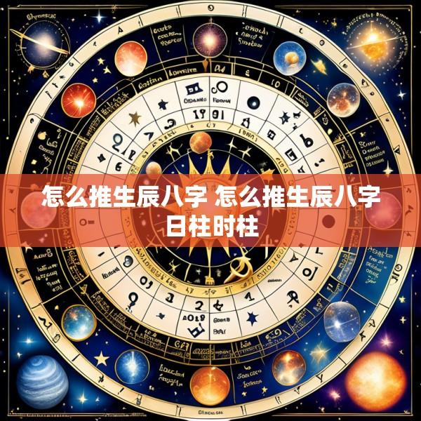 怎么推生辰八字 怎么推生辰八字日柱时柱