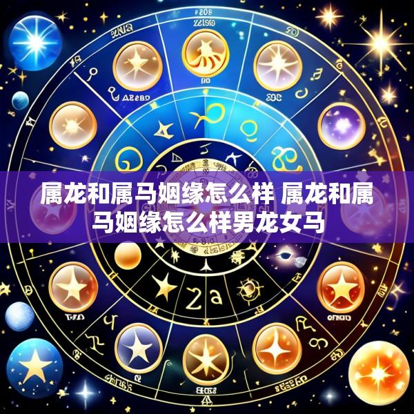 属龙和属马姻缘怎么样 属龙和属马姻缘怎么样男龙女马