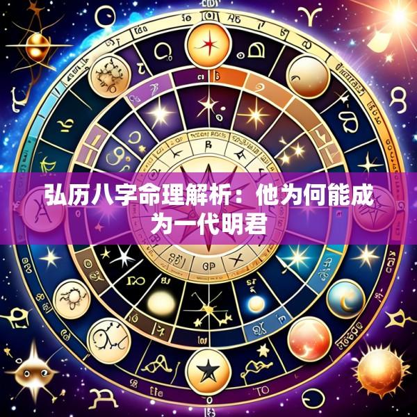 弘历八字命理解析：他为何能成为一代明君