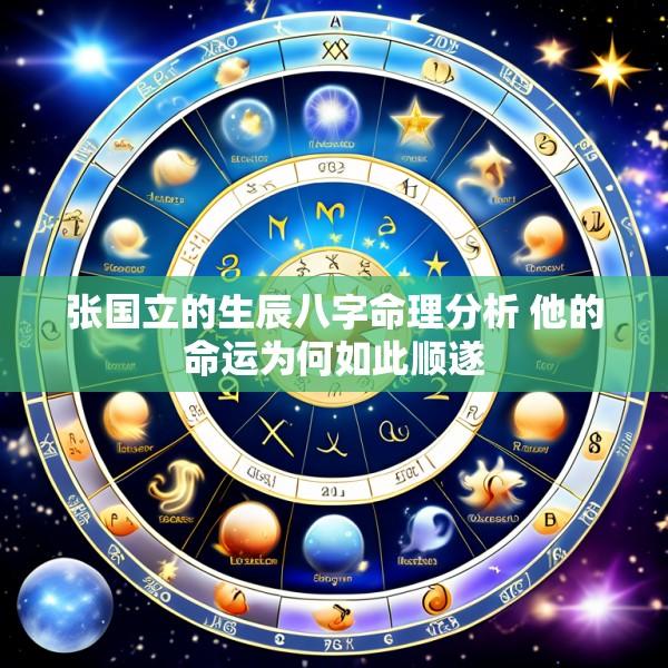 张国立的生辰八字命理分析 他的命运为何如此顺遂
