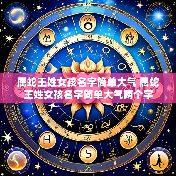 属蛇王姓女孩名字简单大气 属蛇王姓女孩名字简单大气两个字