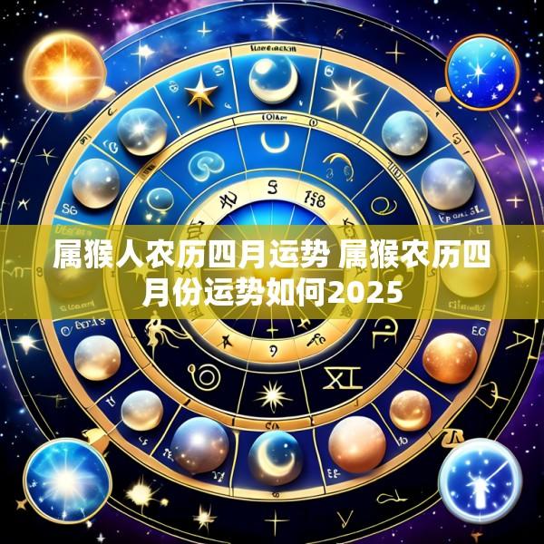 属猴人农历四月运势 属猴农历四月份运势如何2025