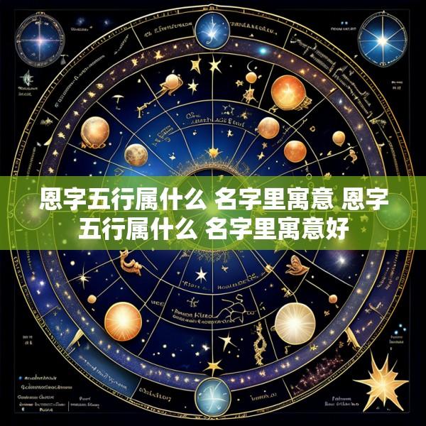 恩字五行属什么 名字里寓意 恩字五行属什么 名字里寓意好