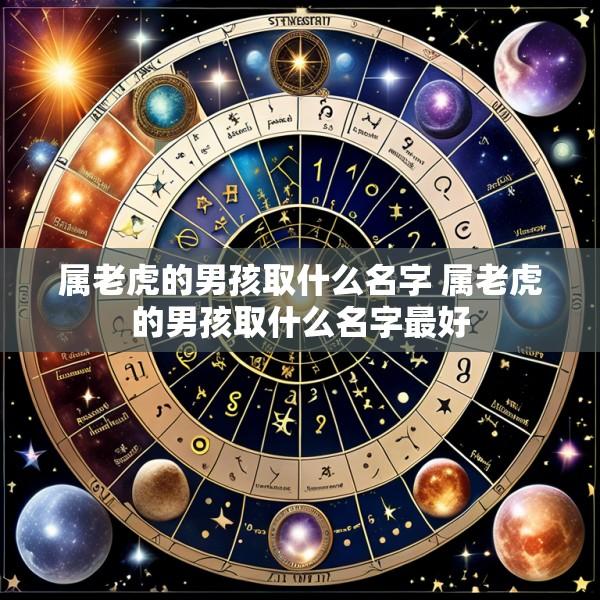 属老虎的男孩取什么名字 属老虎的男孩取什么名字最好