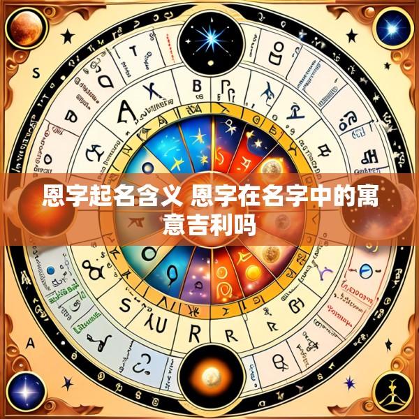 恩字起名含义 恩字在名字中的寓意吉利吗