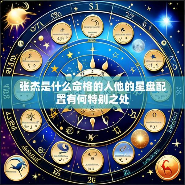 张杰是什么命格的人他的星盘配置有何特别之处
