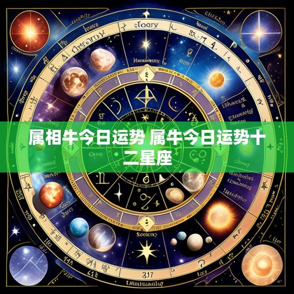 属相牛今日运势 属牛今日运势十二星座
