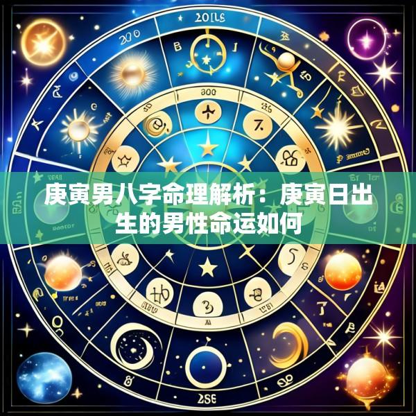 庚寅男八字命理解析：庚寅日出生的男性命运如何
