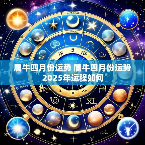 属牛四月份运势 属牛四月份运势2025年运程如何