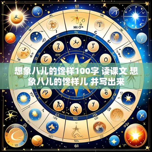 想象八儿的馋样100字 读课文 想象八儿的馋样儿 并写出来