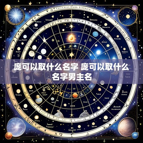 庞可以取什么名字 庞可以取什么名字男主名