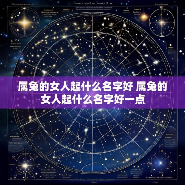 属兔的女人起什么名字好 属兔的女人起什么名字好一点