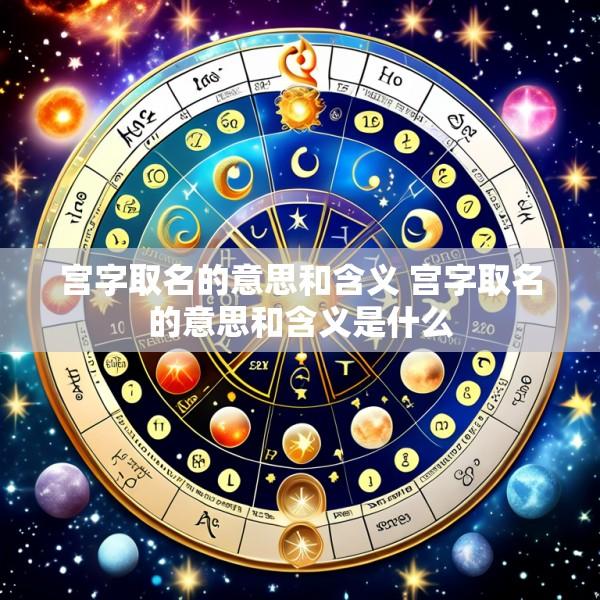 宫字取名的意思和含义 宫字取名的意思和含义是什么