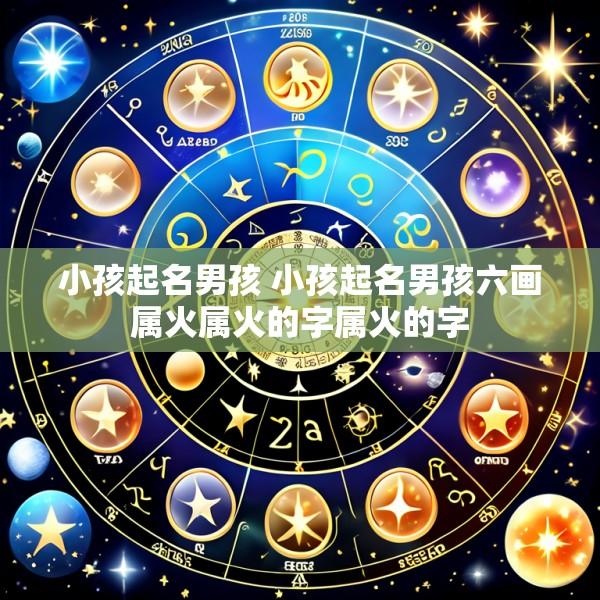 小孩起名男孩 小孩起名男孩六画属火属火的字属火的字