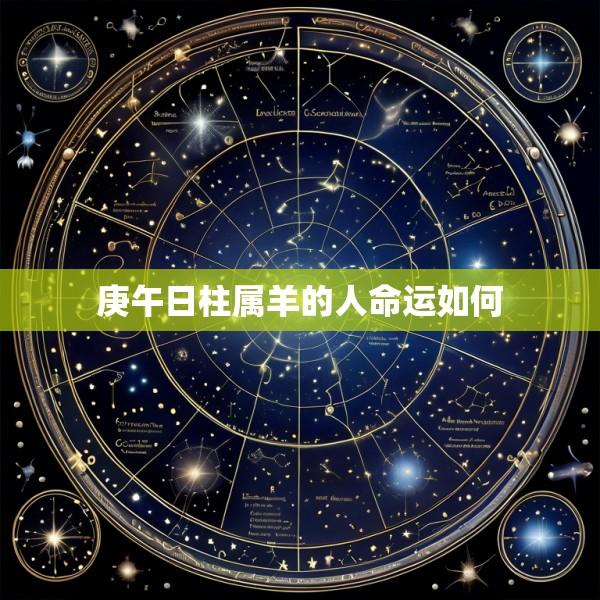 庚午日柱属羊的人命运如何