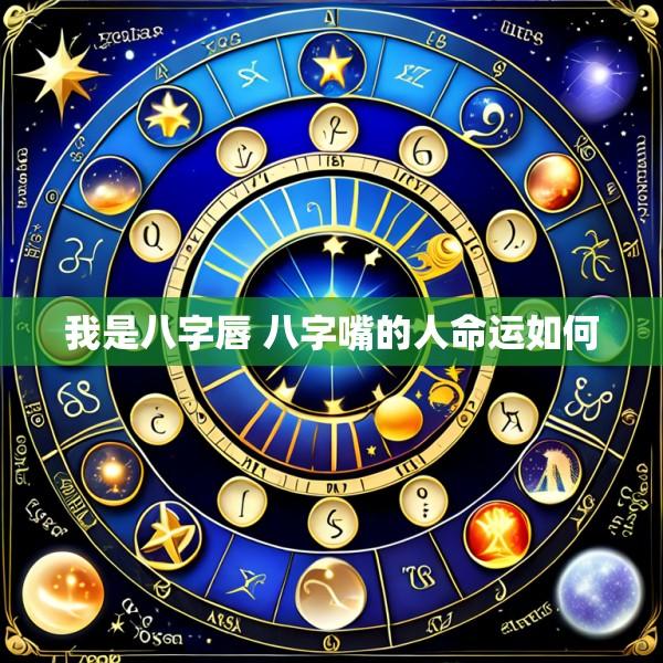 我是八字唇 八字嘴的人命运如何