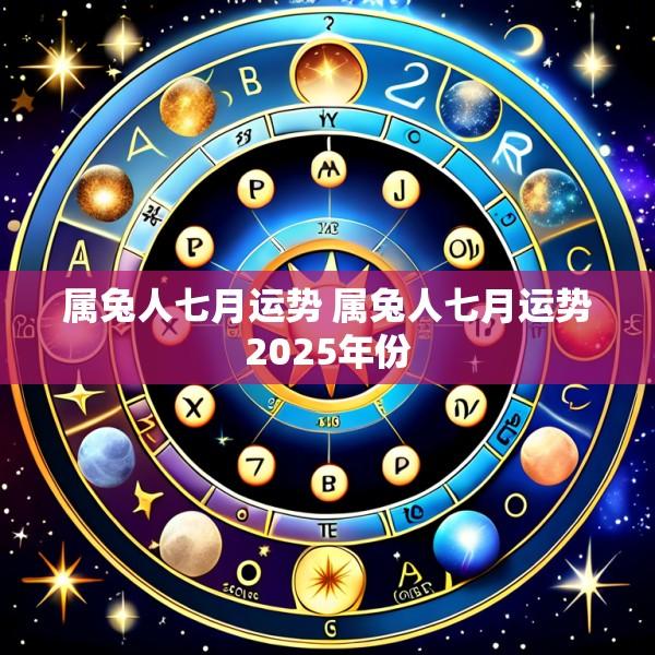 属兔人七月运势 属兔人七月运势2025年份